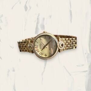 Ecclissi Facets Wrist Watch Round Rose‎ Gold White Crystals SR626SW 75620